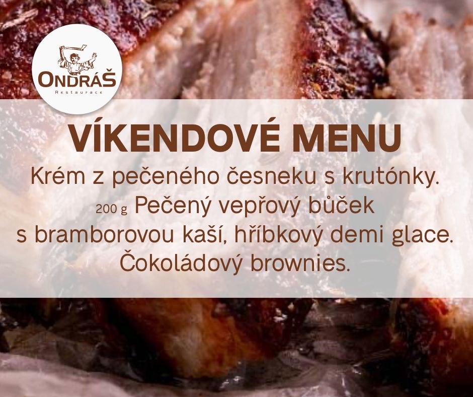 Víkendové menu 14. - 15. 5.