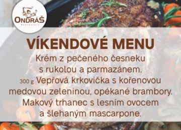 Víkendové menu 18. - 19.6. Víkendové menu 18. - 19.6.
