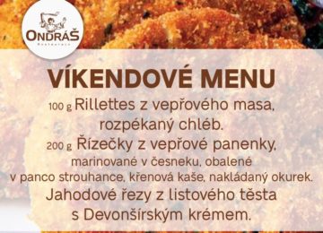 Víkendové menu 25. - 26. 6. Víkendové menu 25. - 26. 6.