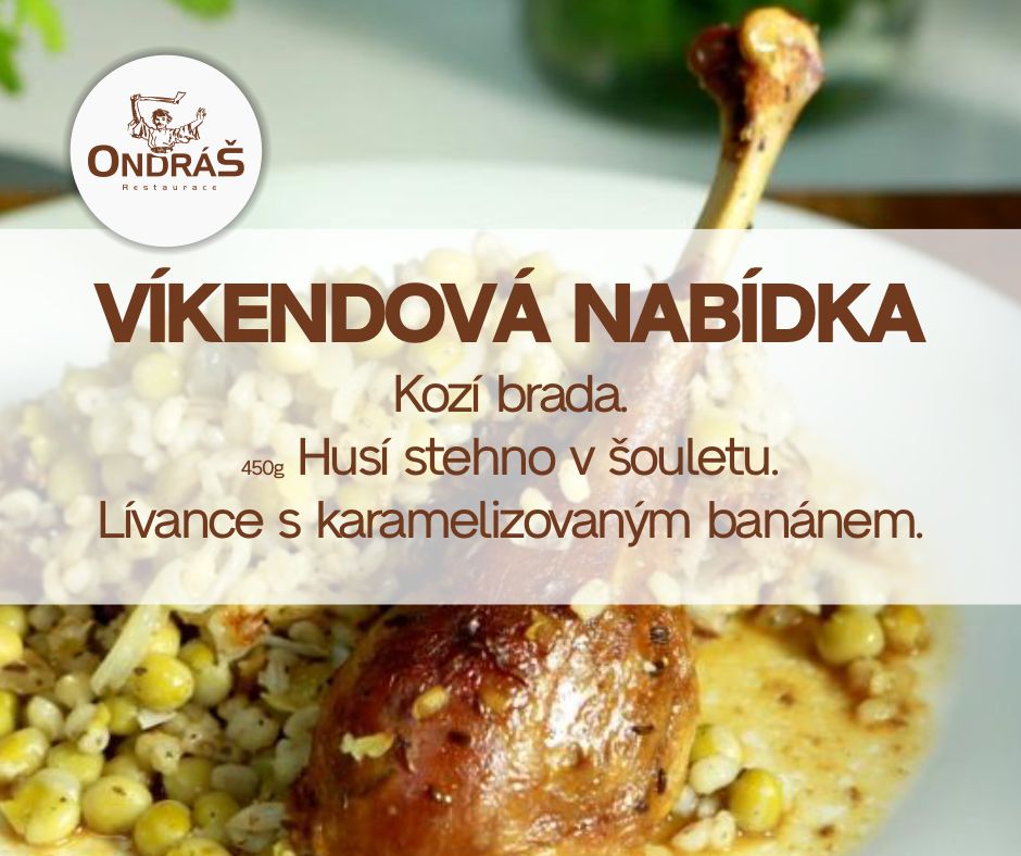 Víkendové menu 2. - 3.7.