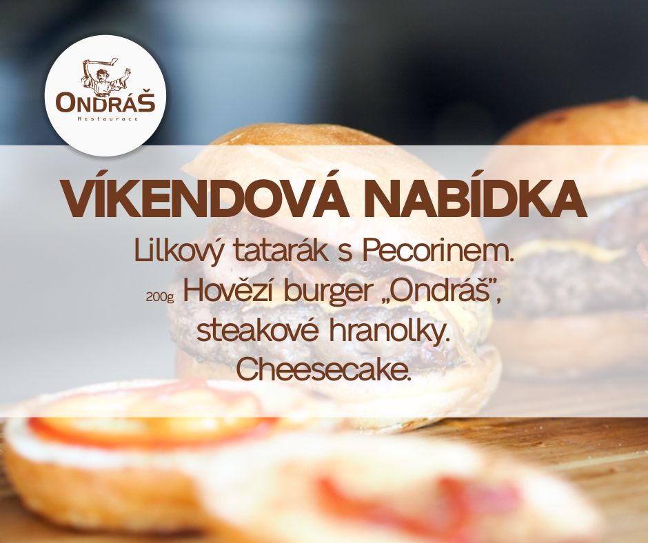 Víkendové menu 9. - 10. 7.