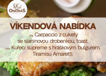 Víkendové menu 30. - 31.7. Víkendové menu 30. - 31.7.