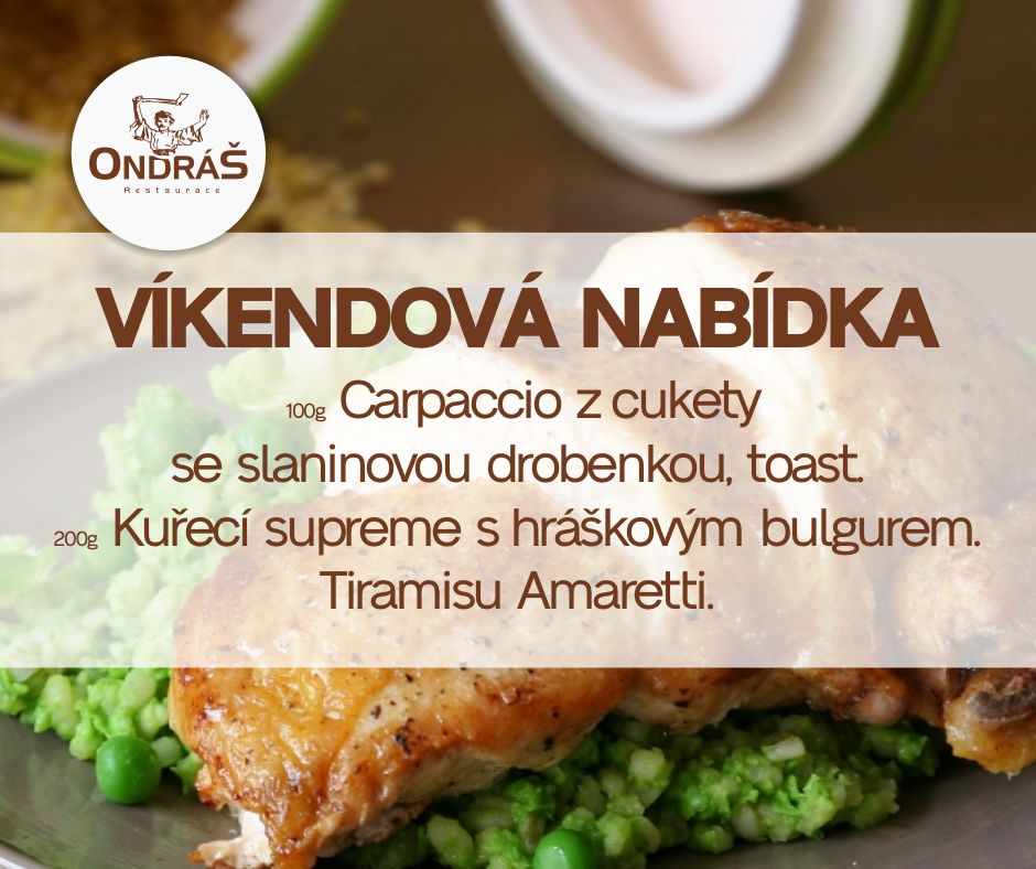 Víkendové menu 30. - 31.7.