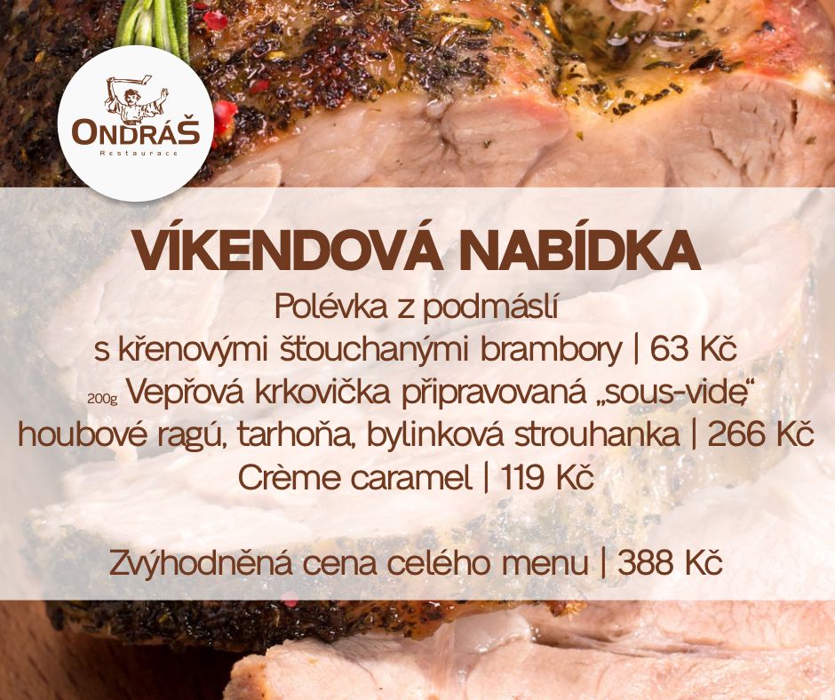 Víkendové menu 13. - 14.8.