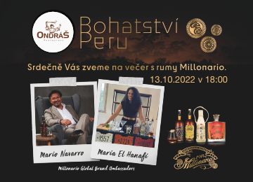 Bohatství Peru - Večer s rumy Millonario