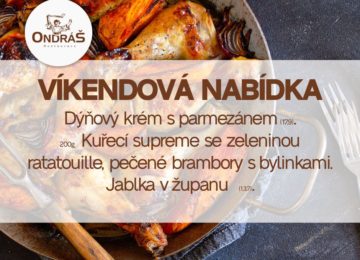 Víkendové menu 26. - 27.11. Víkendové menu 26. - 27.11.