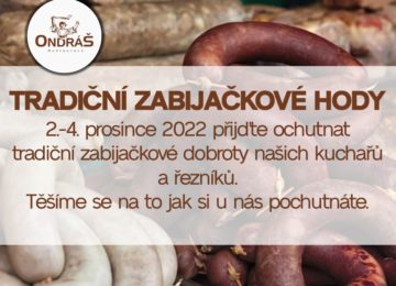 Tradiční zabijačkové hody 2.- 4.12.