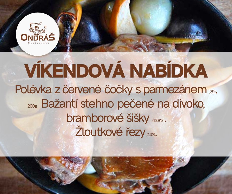 Víkendové menu 10. - 11.12.