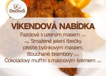 Víkendové menu 14. - 15.1.