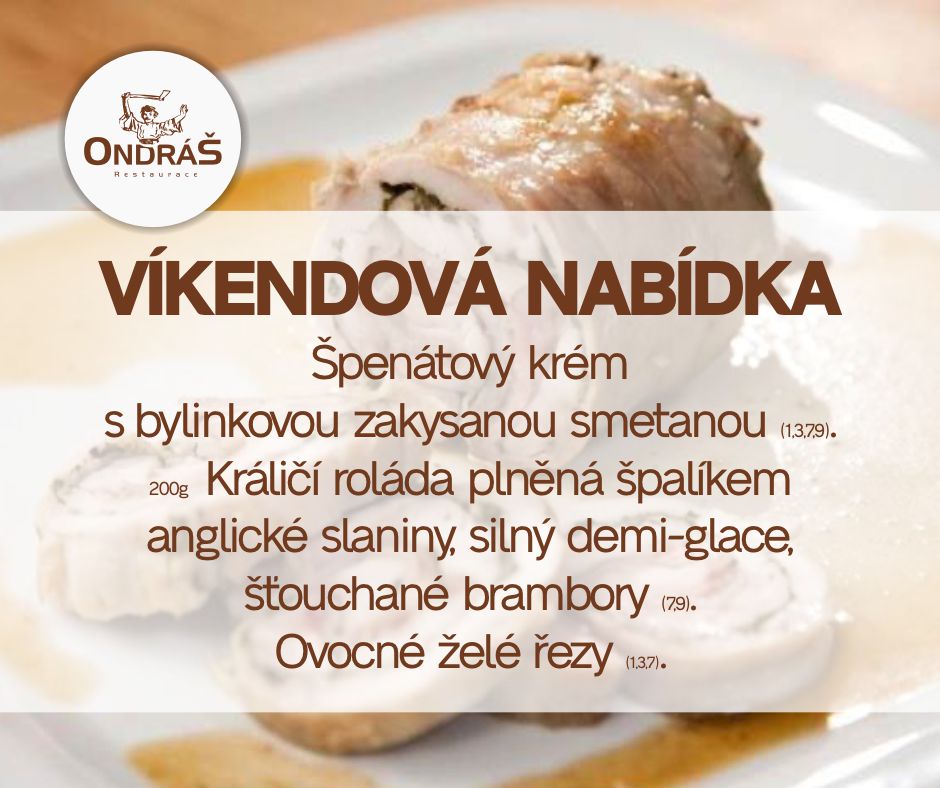 Víkendové menu 21. - 22.1.23