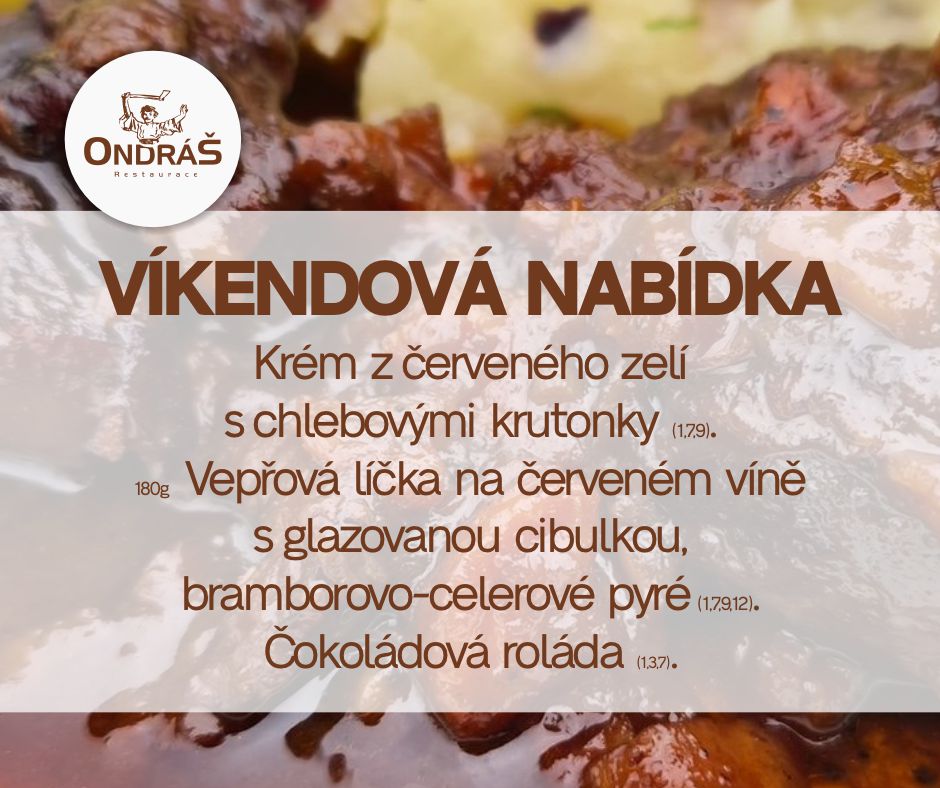 Víkendové menu 11. - 12.2.23