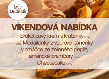 Víkendové menu 1. -2.4.23