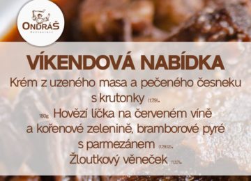 Víkendové menu 11. - 12.3.23 Víkendové menu 11. - 12.3.23