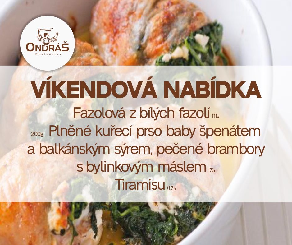 Víkendové menu 25. - 26.3.23