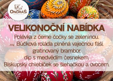 Velikonoční menu 7. - 10.4.23 Velikonoční menu 7. - 10.4.23
