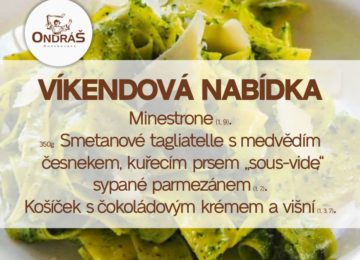 Víkendové menu 22. - 23.4.23