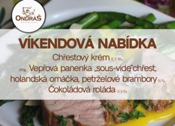 Víkendové menu 13. - 14.5.23 Víkendové menu 13. - 14.5.23