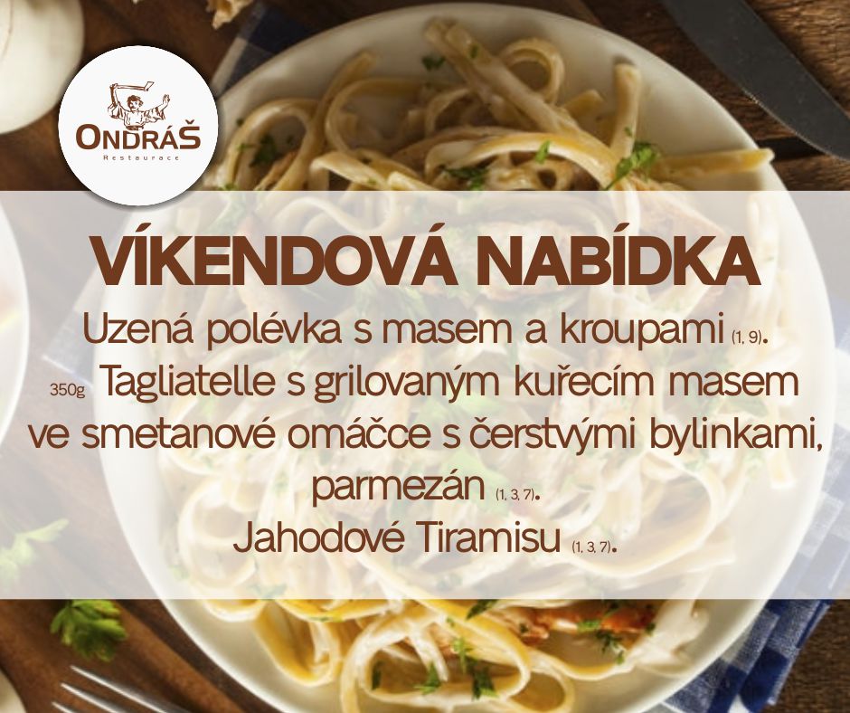 Víkendové menu 27. - 28.5.23