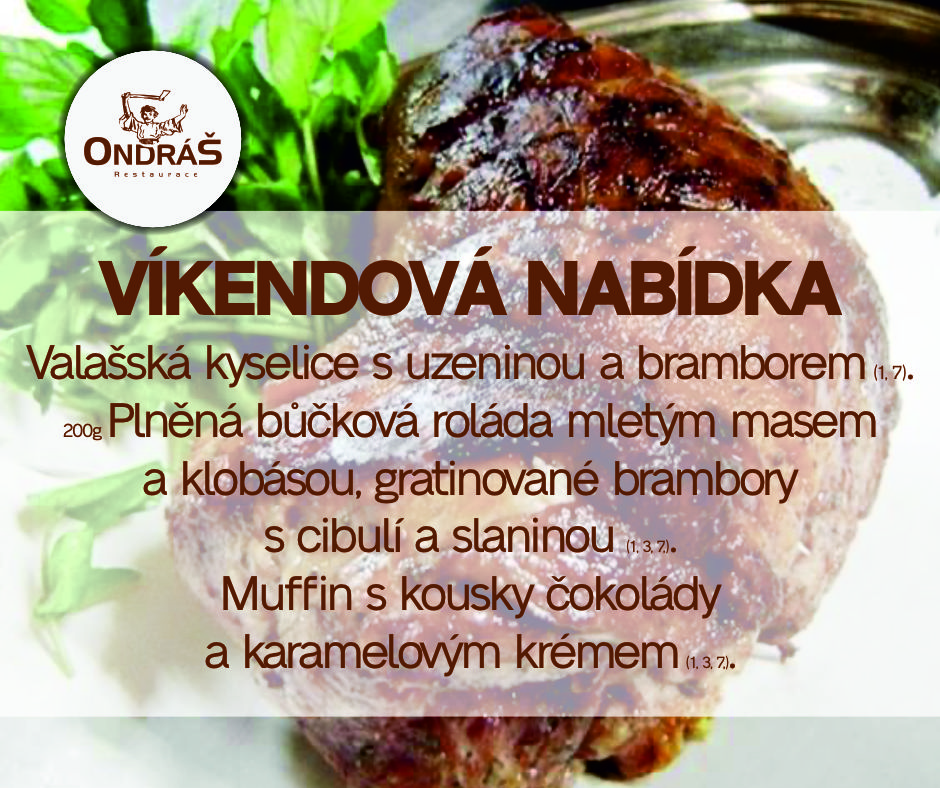 Víkendové menu 29. - 30.7.23