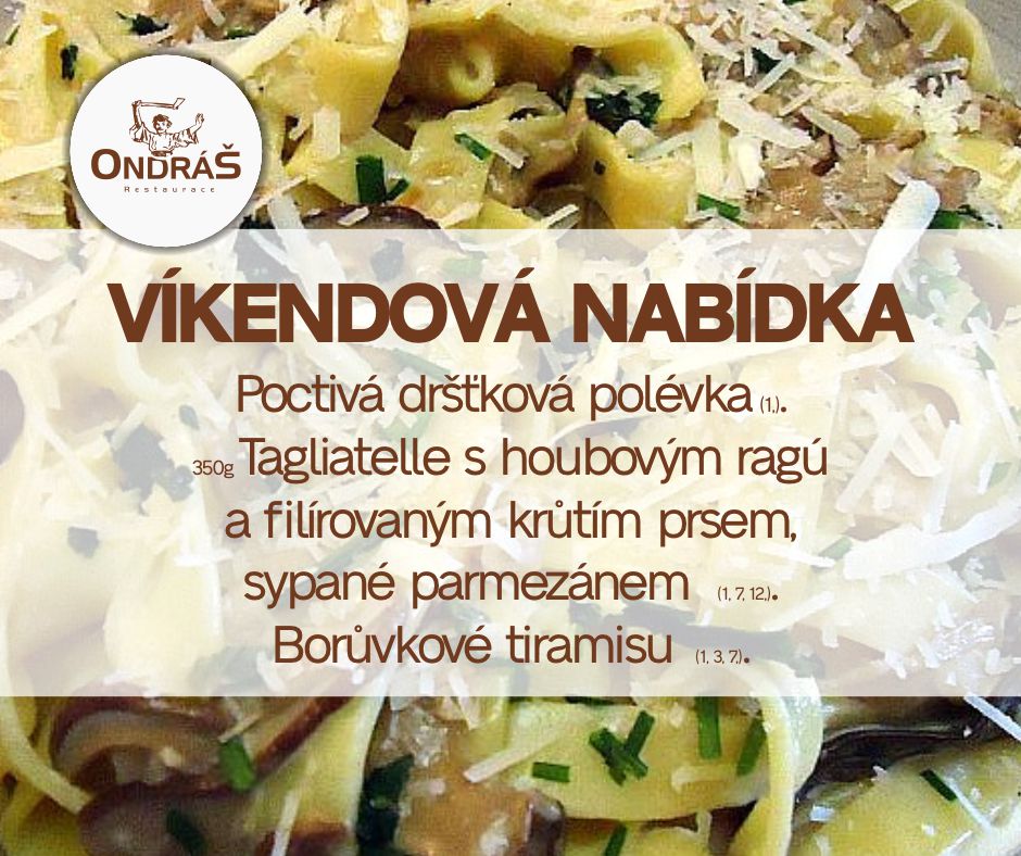 Víkendové menu 12. - 13.8.23