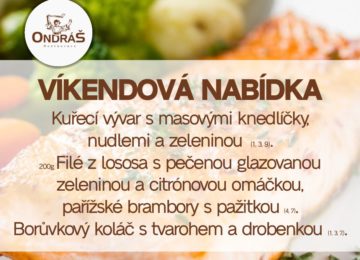 Víkendové menu 9. - 10.9.23