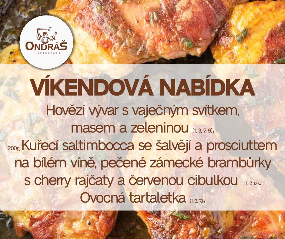 Víkendové menu 23. - 24.9.23