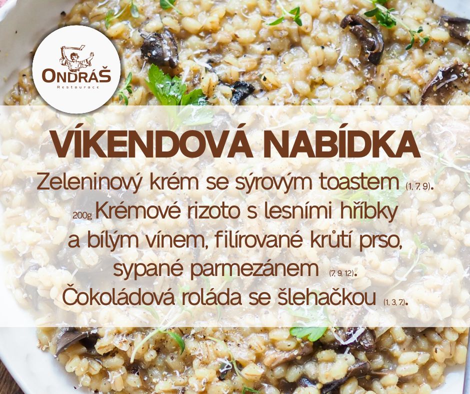 Víkendové menu 30.9. - 1.10.23