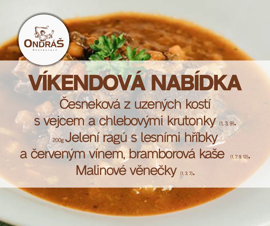 Víkendové menu 21. - 22.10.23