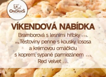 Víkendové menu 28. - 29.10.23 Víkendové menu 28. - 29.10.23