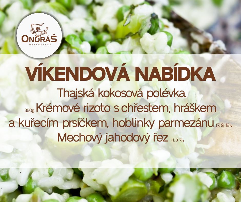 Víkendové menu 4. - 5.5.24