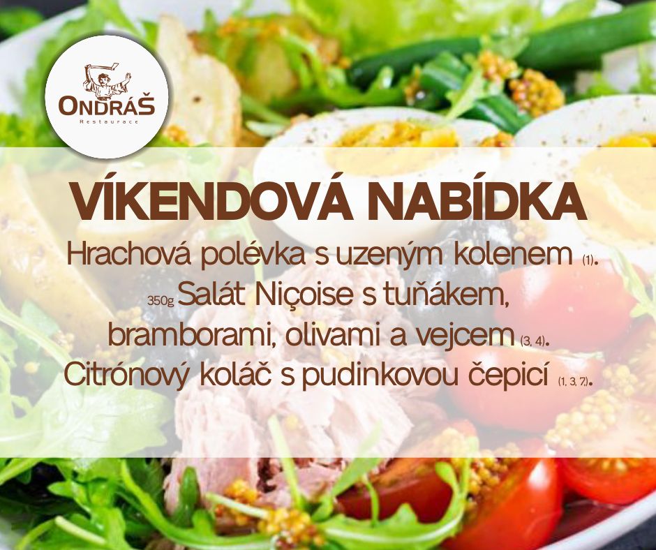 Víkendové menu 27. - 28.4.24