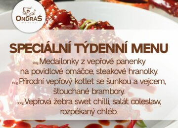 Speciální týdenní menu 25. týden Speciální týdenní menu 25. týden