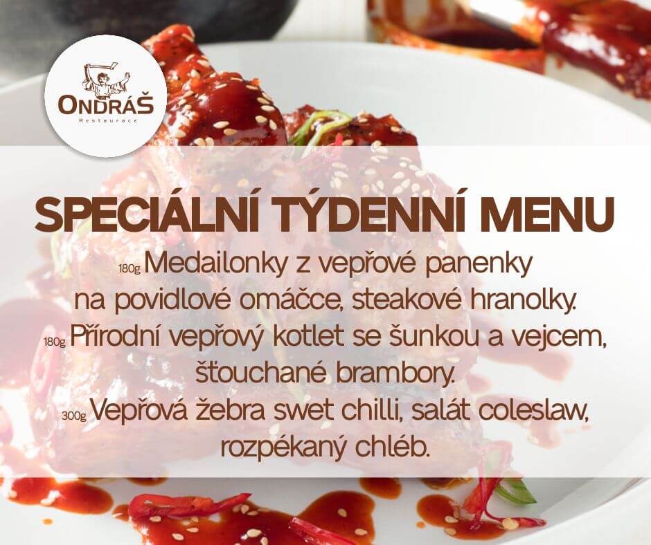 Speciální týdenní menu 25. týden