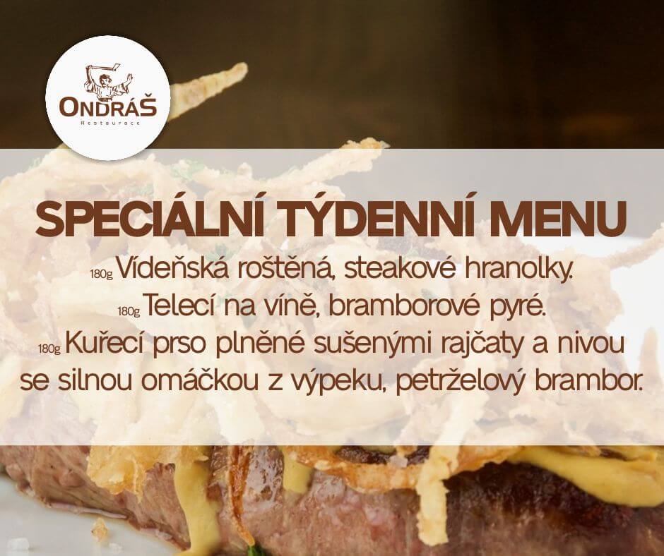 Speciální týdenní menu 28. týden