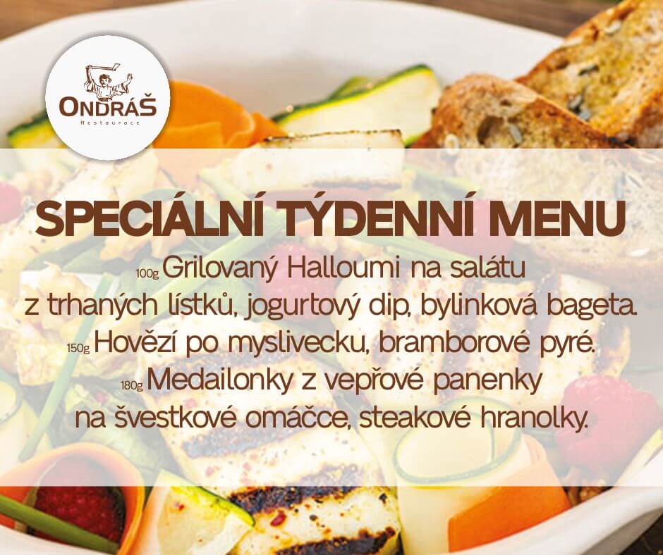 Speciální týdenní menu 32. týden