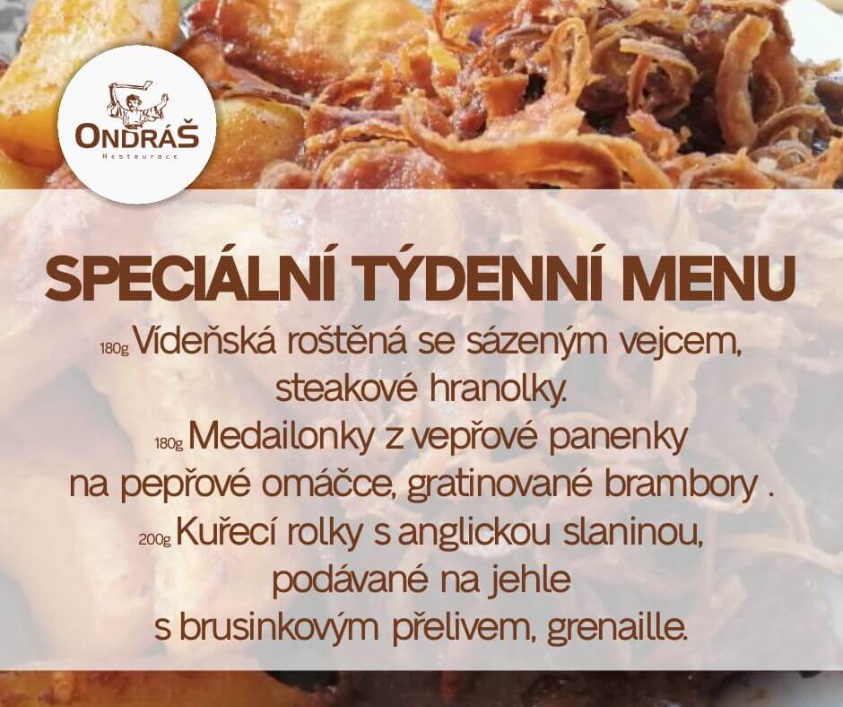 Speciální týdenní menu 36. týden