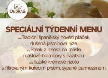 Speciální týdenní menu 40. týden Speciální týdenní menu 40. týden
