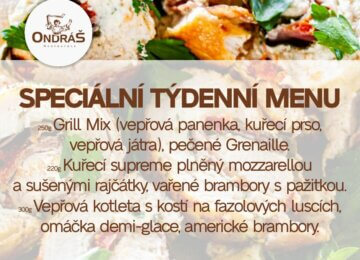 Speciální týdenní menu 37. týden Speciální týdenní menu 37. týden