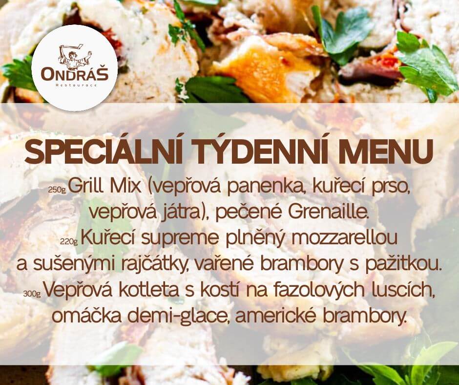 Speciální týdenní menu 37. týden