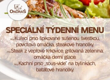 Speciální týdenní menu 38. týden