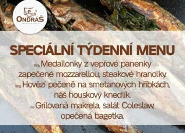 Speciální týdenní menu 39. týden Speciální týdenní menu 39. týden