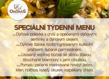 Speciální týdenní menu 44. týden