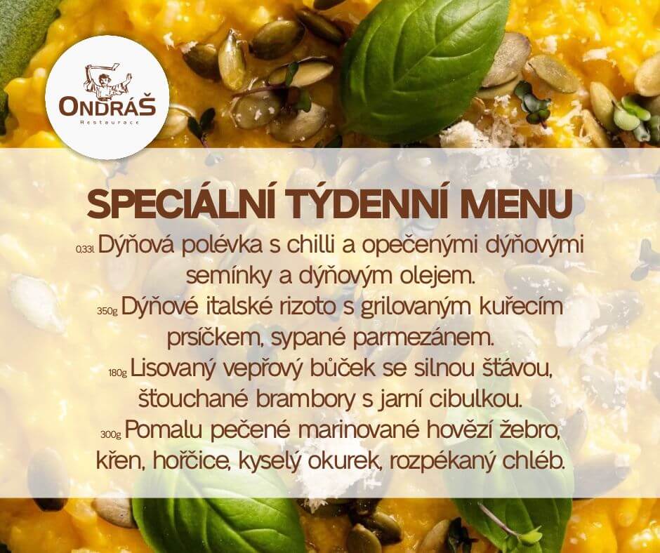 Speciální týdenní menu 44. týden