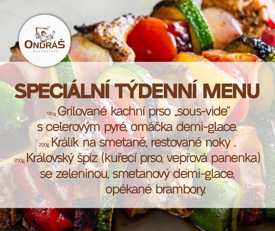 Speciální týdenní menu 42. týden