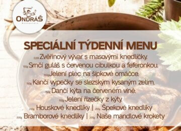 Speciální týdenní menu 45. týden