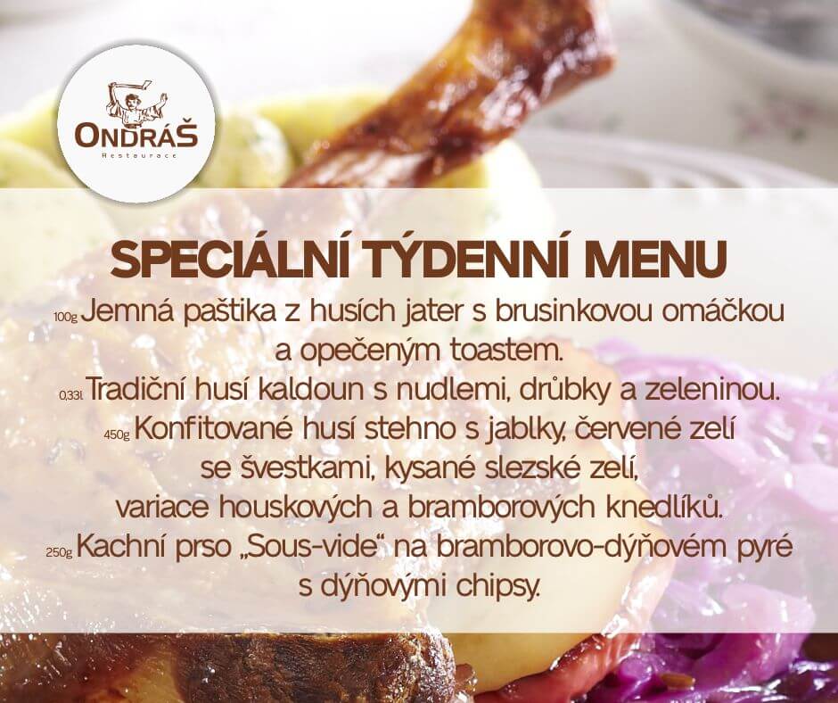 Speciální týdenní menu 46. týden