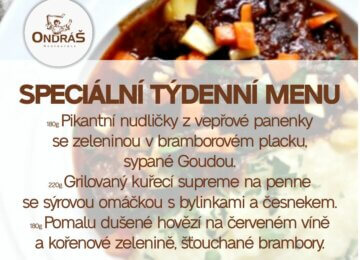Speciální týdenní menu 51. týden Speciální týdenní menu 51. týden