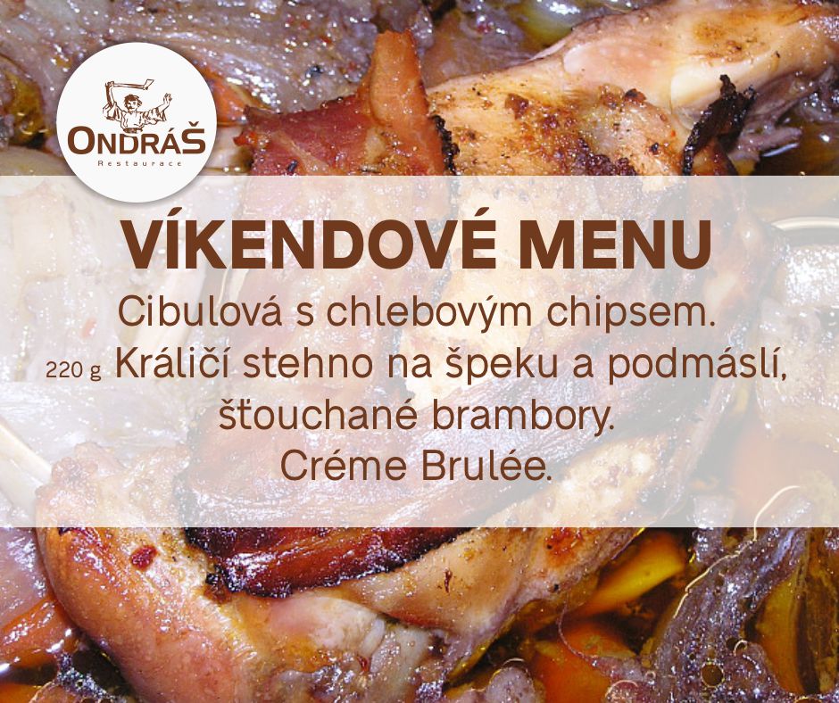 Víkendové menu 7. - 8. 5. 22