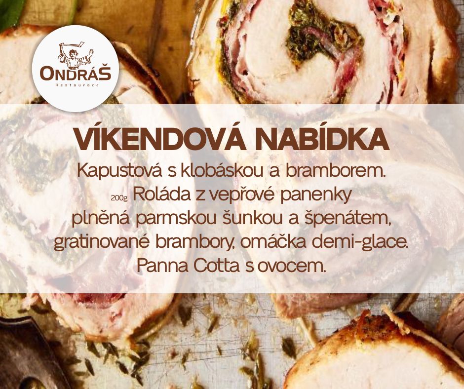 Víkendové menu 20. - 21.8.