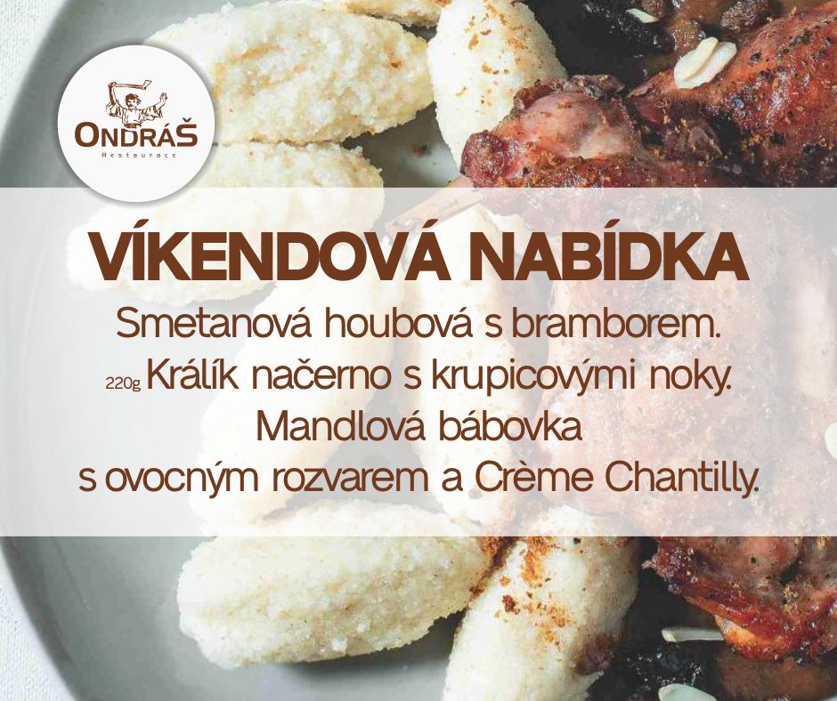 Víkendové menu 27. - 28.9.